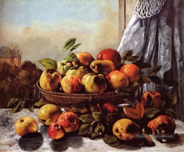  vie Tableaux - Nature morte Fruit Réaliste réalisme peintre Gustave Courbet